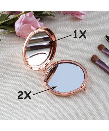 Cawnefil 15 Year Old Girls Rose Gold Travel Compact Mirror - Birthday Gift Ideas for Teen Daughter/Niece - Happy 15th Birthday Present - Buy Online on GoSupps.com