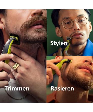 Philips OneBlade Face & Body - 5-in-1 Electric Trimmer & Razor for Styling Shaving & Grooming with 2 Blades & Attachments (QP2620/30) - International Shipping Available - Buy Online on GoSupps.com