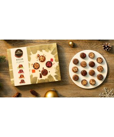  Perugina 3 x Perugina Atelier Le Golosit 4 Different Chocolates Chopped Hazelnuts Intense Raspberry Salted Caramel Cocoa Beans 186g Gift Box - Buy Online on GoSupps.com