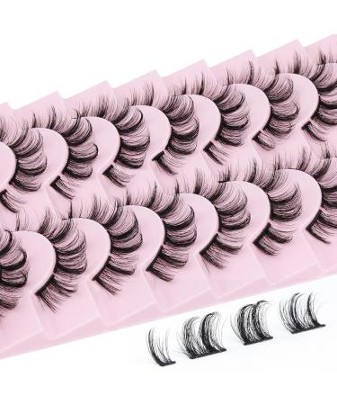 JIMIRE Clusters Wispy Faux Mink Eyelash Extensions - Natural Look, Fluffy, 3D DIY - 8-15MM Multipack - Buy Online on GoSupps.com