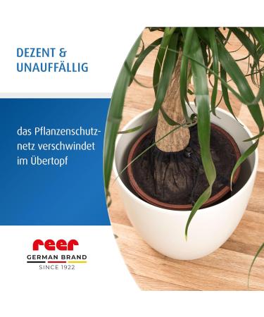 Reer Plant Protection Net Value Pack - 2 Pieces for Flower Pots Up to 30 cm - Prevents Kids from Eating Potting Soil - Buy Online on GoSupps.com