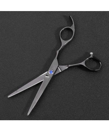 PRETYZOOM 6.0 Inches Haircut Hairdressing Professional Barber Salon Tool for Flat Bangs Hair Thin Shears (Black Flat Shears) - Buy Online on GoSupps.com