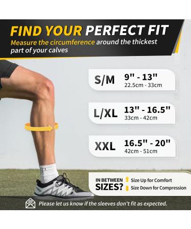 Buy Cambivo Compression Stockings for Men - Footless Calf Support for Shin Pain & Varicose Veins - Comfortable Sports Socks (XXL) - Buy Online on GoSupps.com