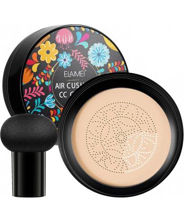 Mushroomhead Air Cushion BB Cream - Mushroom Head Foundation - Moisturizing BB Cream Foundation Long-Lasting Coverage of Blemishes for All Ivory - Buy Online on GoSupps.com