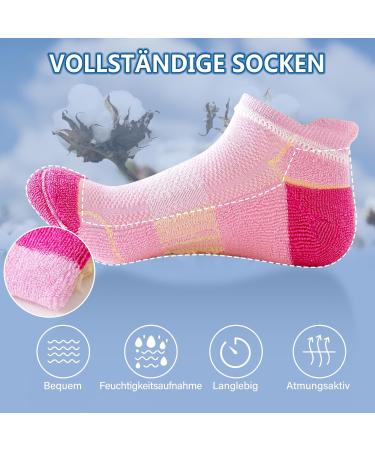 Buy Niorasen Women's Sports Socks - Breathable Anti-Bubbles 6 Pairs Multicolored Sizes 35-42 - Perfect for Running & Athletics - Buy Online on GoSupps.com