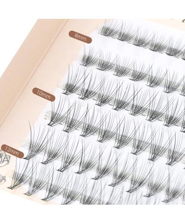 DIY Eyelashes Set - 8-12mm Mix Cluster False Eyelashes | 0.07mm C Curl | No Glue Eye Makeup - Buy Online on GoSupps.com