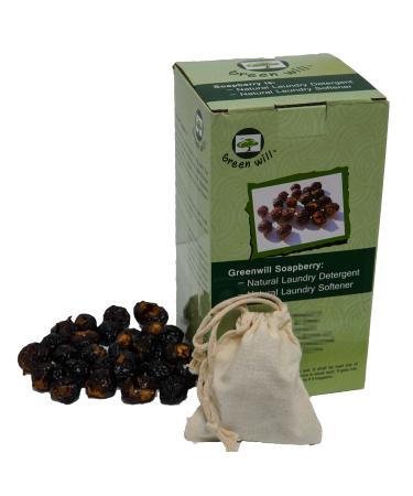 1.5 Pounds Greenwill Organic De-seeded Soapberry/Soap Nut with Wash Bag