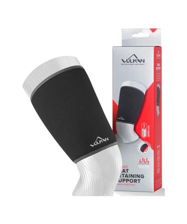 Vulkan Classic Thigh Support Large Thigh Brace for Muscle Stability Thigh Compression Sleeve for Hamstring Injuries and Strains Neoprene Thigh Support for Athletes Exercises and Working Out