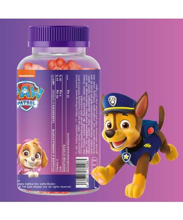 Buy Paw Patrol Kinder Vitamin Gummy Bears | Vitamin C & Zinc | 2-Month Supply | Cold Season Support for Kids - Buy Online on GoSupps.com