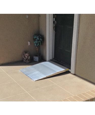 Elev8 Prairie View Industries ATH2436 Adjustable Threshold Ramp  24 in X 36 in  15 Pound  Plain Aluminum  24" L x 36" W 2-3 1/2" Rise - Buy Online on GoSupps.com
