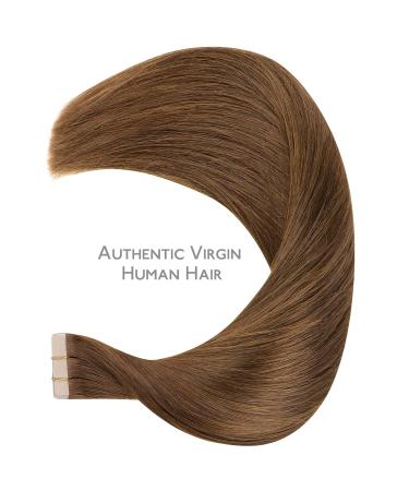 20cm Bright Auburn Brown Tape-In Extensions | Real Hair 10PCS 20G | Invisible & Smooth Hair Extensions for Girls - Buy Online on GoSupps.com
