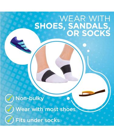 Plantar Fasciitis Arch Support Bands - Pair for Fallen Arches & Heel Spur Pain Relief - Buy Online on GoSupps.com