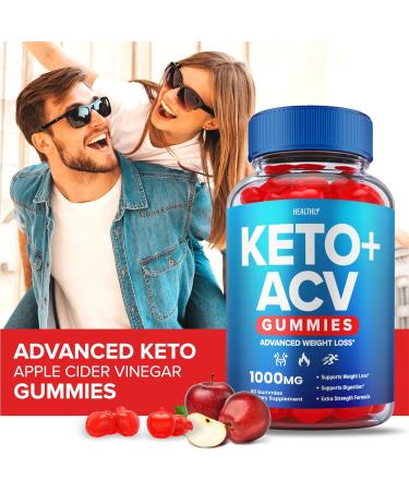 Keto ACV Gummies for Weight Loss - Advanced Diet Supplement for Women - 60 Vegan Apple Cider Vinegar Gummies - Shark Tank Approved - Buy Online on GoSupps.com