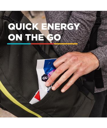 GU Energy Chews Watermelon & Strawberry Flavor Bags with Electrolytes Vegan Gluten-Free Kosher Caffeine-Free/20mg Caffeine 12 Bags (24 Servings Total) Bundle - Buy Online on GoSupps.com