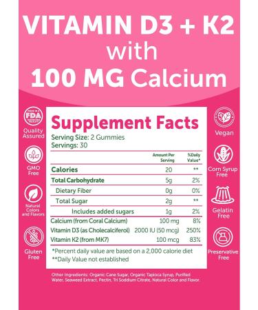 Lunakai USA Made D3+K2 with Calcium & Energy B12 Gummies Bundle Vegan Non-GMO 60 Gummies Each - Buy Online on GoSupps.com