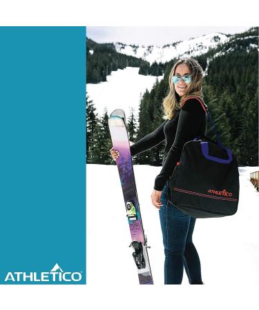 Athletico Youth Black Ski Bag Combo with Padding | Durable & Protective - Buy Online on GoSupps.com