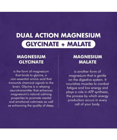 NAOMI Mighty Mg Magnesium Glycinate & Malate Complex 360mg | High Absorption Formula | Heart Health, Strong Bones, Better Sleep | 60 Veggie Caps | Gluten-Free, Non-GMO, Vegan - Buy Online on GoSupps.com