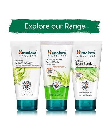 Himalaya Purifying Neem Mask 150ml - Natural Acne & Oil Control - Buy Online on GoSupps.com
