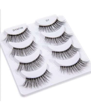 Dyafin 3D Eyelash Set - 4 Pairs of Natural Reusable Handmade Fake Lashes for Gorgeous Eyes - Buy Online on GoSupps.com