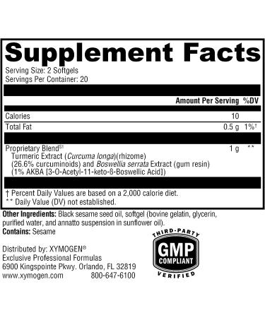 XYMOGEN SynovX Relief Softgels - 40 Count (Pack of 1) - Buy Online on GoSupps.com