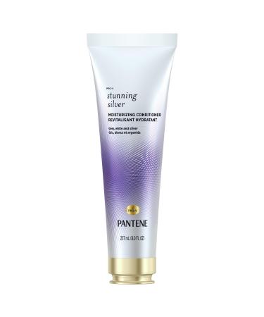 Pantene Stunning Silver Moisturizing Conditioner for Gray and Silver Dyed Hair for Women Paraben Free 237 mL