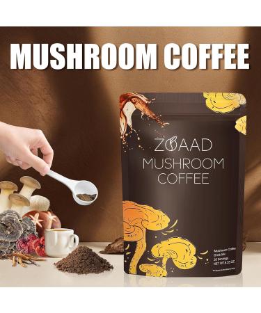 Mushroom Coffee Organic 6 Mushrooms with Lion's Mane & Cordyceps Coffee for Sustained Energy Mental Focus Digestion & Immune Support Instant Powder Coffee Low Caffeine 5.29 Ounce 1 Pack - Buy Online on GoSupps.com