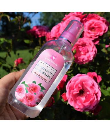 100% Natural Bulgarian Rose Water Spray 200ml Moisturising and Refreshing Face Body Hair Toner Pure Calming and Cleansing Rose Hydrolat Mist Irritated Acne Sensitive Skin Toner - Buy Online on GoSupps.com