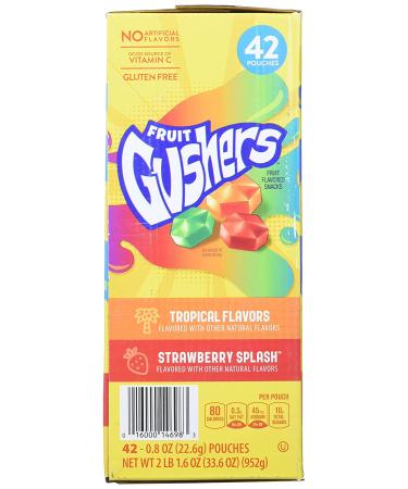 Fruit Fruit Fruit Gushers Variety Pack Strawberry Splash & Tropical 42 ct. A1 - Buy Online on GoSupps.com