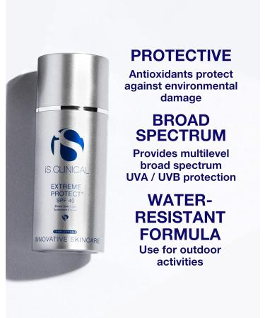 iS CLINICAL Extreme Protect SPF 40 | Tinted Sunscreen & Daily Moisturizer | Hydrating Face Sunscreen for Optimal Protection - Buy Online on GoSupps.com
