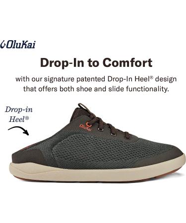 OLUKAI Moku Pae Boat Shoes - Island Salt/Koi | No-Tie Laces, Lightweight Mesh, Comfort Fit | Size 10.5 - Buy Online on GoSupps.com