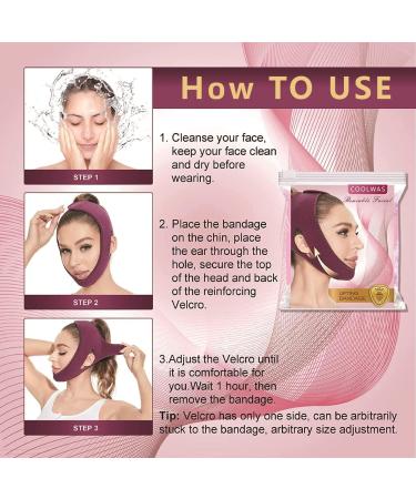 Women's Reusable Chin Strap Facial Double Chin Reducer - V Line Lifting Mask for Comfortable Face Contouring and Sagging Prevention - Buy Online on GoSupps.com