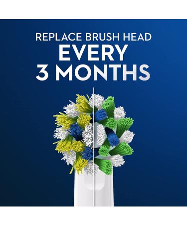 Oral-B CrossAction Electric Toothbrush Replacement Brush Heads - 4ct Refill Pack - Buy Online on GoSupps.com