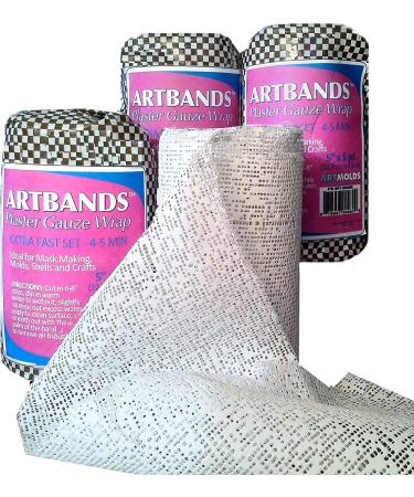 ARTMOLDS ARTBANDS - Plaster Cloth Gauze Bandage - Single Roll - 5 inch x 15 feet - 900 sq in