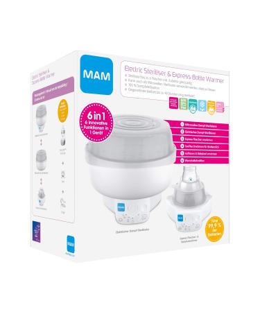 MAM 6in1 Sterilizer and Express Baby Cost Warmer bottle warmer including 1x Mam Easy Start Anti-Colic bottle (160 ml) 1x MAM Start Schnuller and 1 Zonge 6in1 Sterilizer including 1x bottle & 1x Start Schnuller