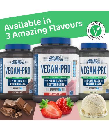 Applied Nutrition Vegan Pro Vanilla Plant Based Protein Powder 2.1kg - 70 Servings - Buy Online on GoSupps.com