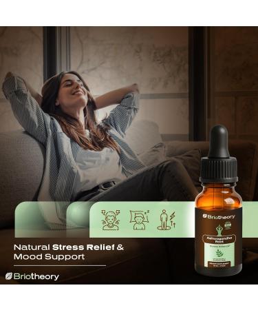 BRIOTHEORY Ashwagandha Root Extract Tincture Liquid Drops Herbal Supplement for Stress & Sleep Support Alcohol-Free Vegan Non-GMO 60 ml (30 Days Supply) - Buy Online on GoSupps.com