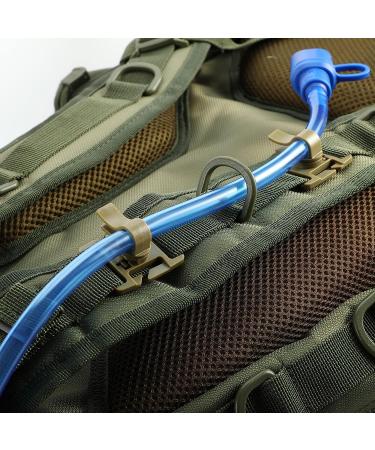 Molle Accessories Kit - 34 Attachments for Tactical Backpack, Vest & Belt - D-Ring Locking Gear Clip - Tan - Buy Online on GoSupps.com