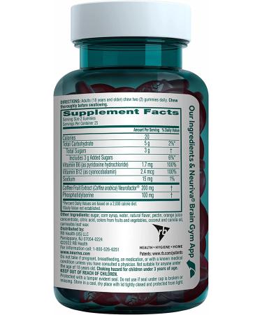 NEURIVA Plus Strawberry Gummies | Memory, Focus & Cognitive Support | Vitamins B6 & B12 | Nootropic Brain Supplement | 50ct - Buy Online on GoSupps.com
