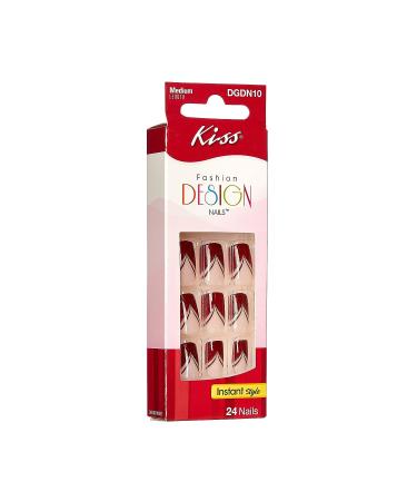 Kiss Fashion Design Nails (DGDN10) - Trendy & Chic Nail Art for DIY Manicures - Buy Online on GoSupps.com