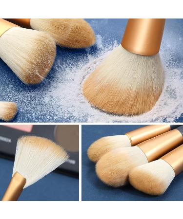 MAANGE Premium Synthetic Makeup Brush Set - Professional Blush & Contour Kit (Blue) | International Shipping - Buy Online on GoSupps.com