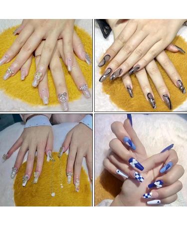 500pcs XL Clear Half Cover Square Nail Tips for Nail Salons and Home DIY Nail Art - Long Acrylic Straight False Nails - Buy Online on GoSupps.com