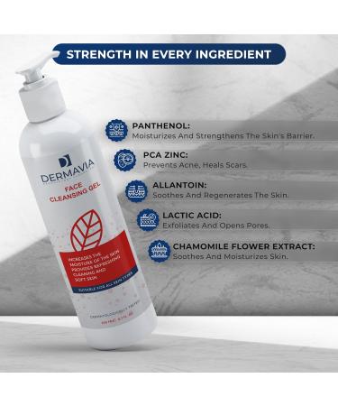 Face Cleansing Gel for All Skin Types - Deep Cleanser with Zinc PCA & Chamomile Extract - Hydrating Facial Cleanser 200ml | Shop Now Internationally - Buy Online on GoSupps.com