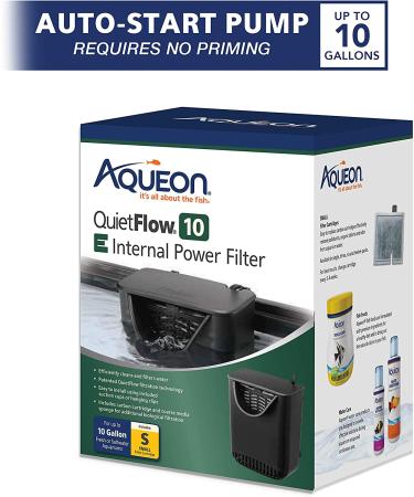 Aqueon QuietFlow 10 E Internal Aquarium Fish Tank Power Filter - Small (10 Gallon) - Buy Online on GoSupps.com