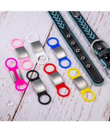 Personalized Silicone Pet ID Tags for Dogs & Cats | 2-Pack Engraved Animal Brands Durable Lightweight Customizable - Buy Online on GoSupps.com