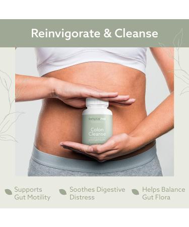 SIMPLEME Colon Cleanse Detox - Natural Relief for Constipation & Bloating - 30-Day Gut Support for Weight Management - 30 Capsules - Buy Online on GoSupps.com