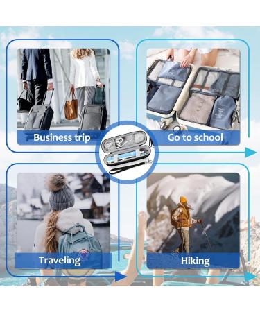 Yolonce Electric Toothbrush Travel Case - Portable Hard Shell Holder with Accessories - Black Striped Travel Etui - Buy Online on GoSupps.com