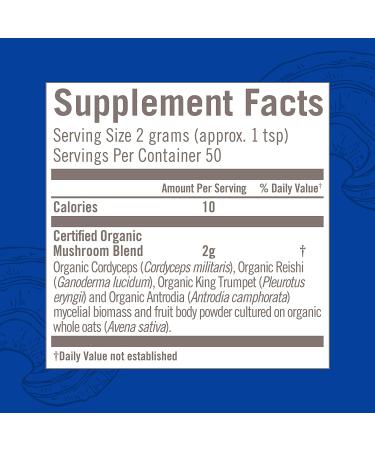 Om Mushroom Superfood Restore Blend Powder - 3.5 oz | Immune Support, Detox & Recovery with Cordyceps & Reishi - 50 Servings - Buy Online on GoSupps.com
