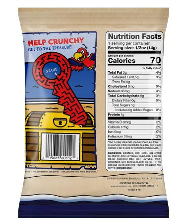 Pirate's Booty Aged White Cheddar Cheese Puffs - 24ct Gluten Free Snack Bags for Kids - Buy Online on GoSupps.com