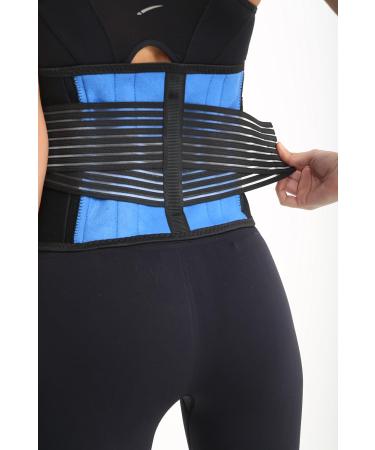 Neoprene Double Pull Lumbar Support Belt - XL (36-40 Inches) - Back Pain Relief - Buy Online on GoSupps.com