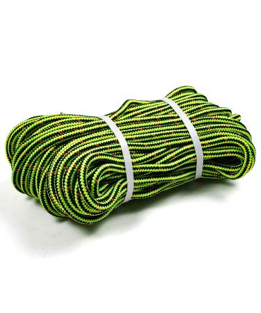 Perantlb 16 Strand Arborist Climbing Rope, UV Resistant and Weather Resistant Double Braided Boat rope1 / 2"by 150 'Black with Green